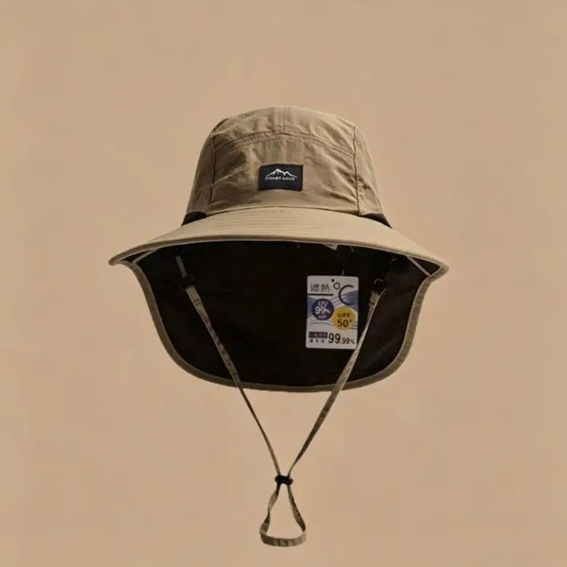 Ultimate Unisex Breathable Sun Hat for Parents and Kids - Wide Brim with Neck Flap for UV Protection, Perfect for Hiking and Camping