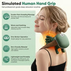Revolutionary Electric Bionic Hand Massager - 3D Kneading & Heating for Ultimate Neck and Shoulder Relief, Portable & Rechargeable with Adjustable Speed Control