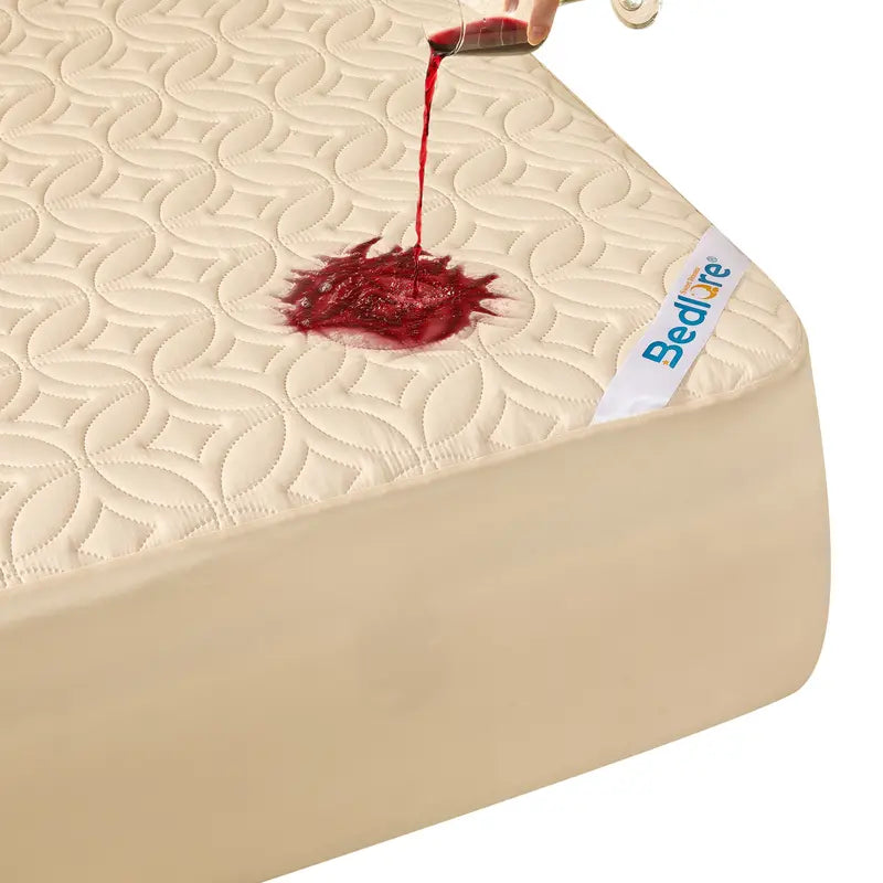 Transform Your Sleep with the BEDLORE Big Copper Coin Pattern Waterproof Mattress Protector – Soft, Dirt-Proof Fabric & Deep Pocket Fit for Ultimate Comfort!