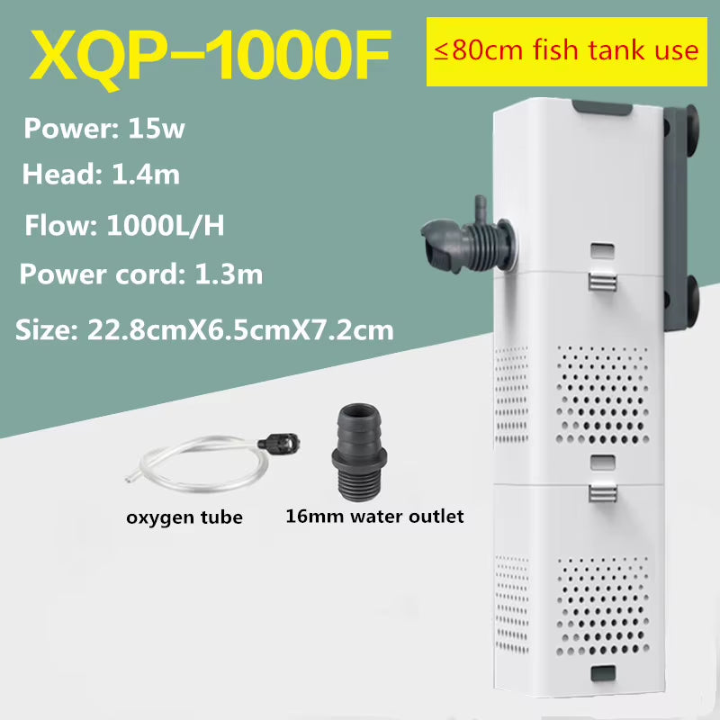 SUNSUN 3-in-1 Mini Aquarium Filter & Oxygen Purifier - Perfect for Fish Tanks!