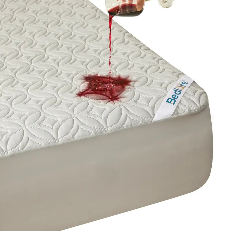 Transform Your Sleep with the BEDLORE Big Copper Coin Pattern Waterproof Mattress Protector – Soft, Dirt-Proof Fabric & Deep Pocket Fit for Ultimate Comfort!