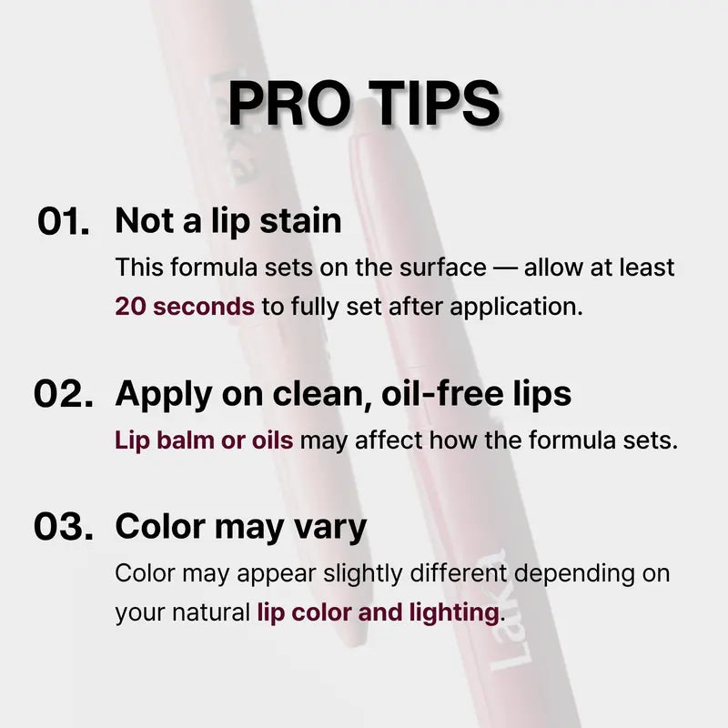 [Laka] Easy Glide Lip Liner — Creamy, Blendable Color with Smooth Application