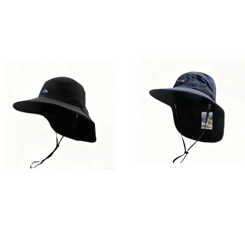 Ultimate Unisex Breathable Sun Hat for Parents and Kids - Wide Brim with Neck Flap for UV Protection, Perfect for Hiking and Camping