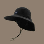 Ultimate Unisex Breathable Sun Hat for Parents and Kids - Wide Brim with Neck Flap for UV Protection, Perfect for Hiking and Camping