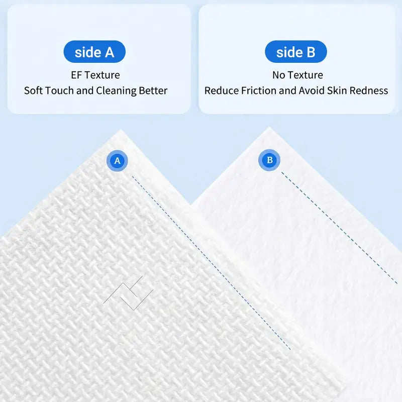 Ultra-Soft Disposable Clean Face Towels - Hypoallergenic Plant Fiber Washcloths, 50 Sheets/Box, Non-Toxic & Durable for Sensitive Skin