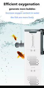 SUNSUN 3-in-1 Mini Aquarium Filter & Oxygen Purifier - Perfect for Fish Tanks!