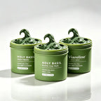 Holy Basil Bubble Deep Mask - Detoxifying Clay Mask with Sparkling Holy Basil & PHA for Pore Cleansing and Blackhead Removal, Korean Wash-Off Treatment for Clearer Skin, 90G