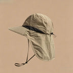 Ultimate Unisex Breathable Sun Hat for Parents and Kids - Wide Brim with Neck Flap for UV Protection, Perfect for Hiking and Camping