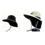 Ultimate Unisex Breathable Sun Hat for Parents and Kids - Wide Brim with Neck Flap for UV Protection, Perfect for Hiking and Camping