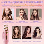 Revolutionary Automatic Hair Curler - 1.25" Styling Tool for Effortless Curls & Waves, Safe Anti-Scald Design, 4 Heat Settings, Quick Heating for Stunning Hairstyles