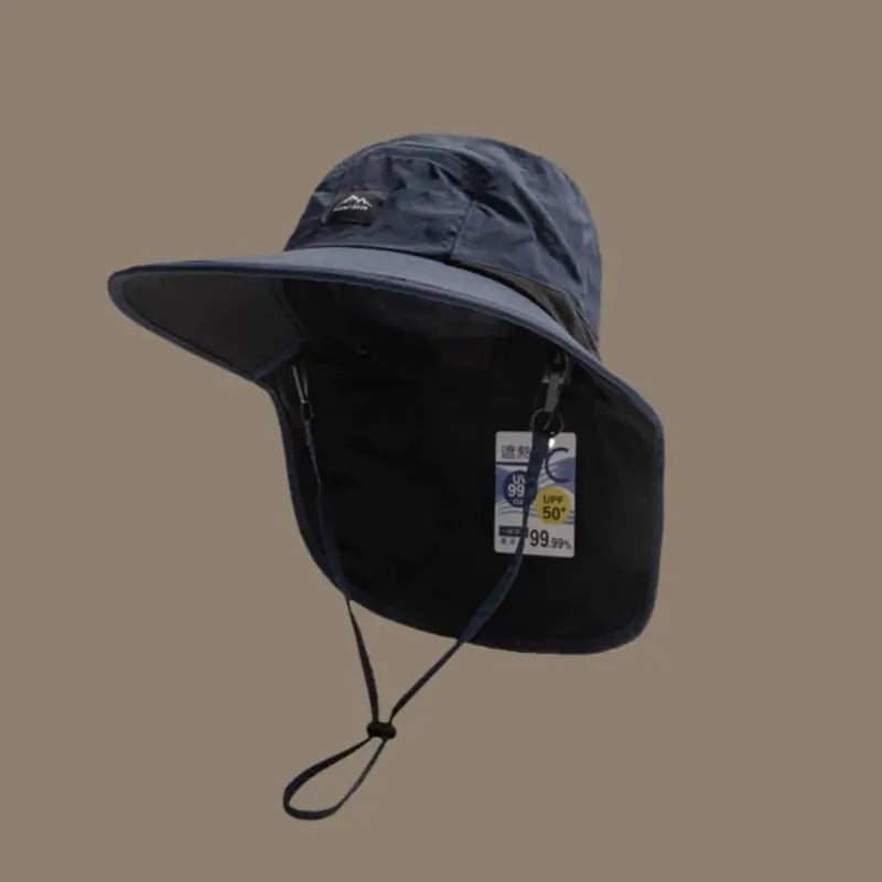 Ultimate Unisex Breathable Sun Hat for Parents and Kids - Wide Brim with Neck Flap for UV Protection, Perfect for Hiking and Camping