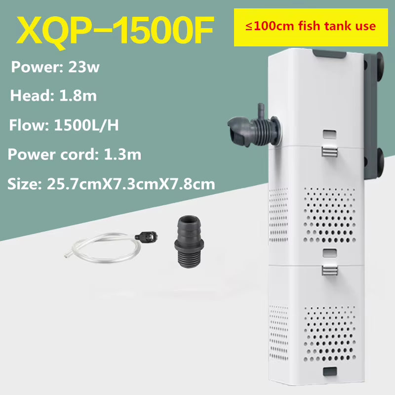 SUNSUN 3-in-1 Mini Aquarium Filter & Oxygen Purifier - Perfect for Fish Tanks!