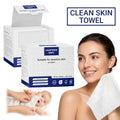 Ultra-Soft Disposable Clean Face Towels - Hypoallergenic Plant Fiber Washcloths, 50 Sheets/Box, Non-Toxic & Durable for Sensitive Skin