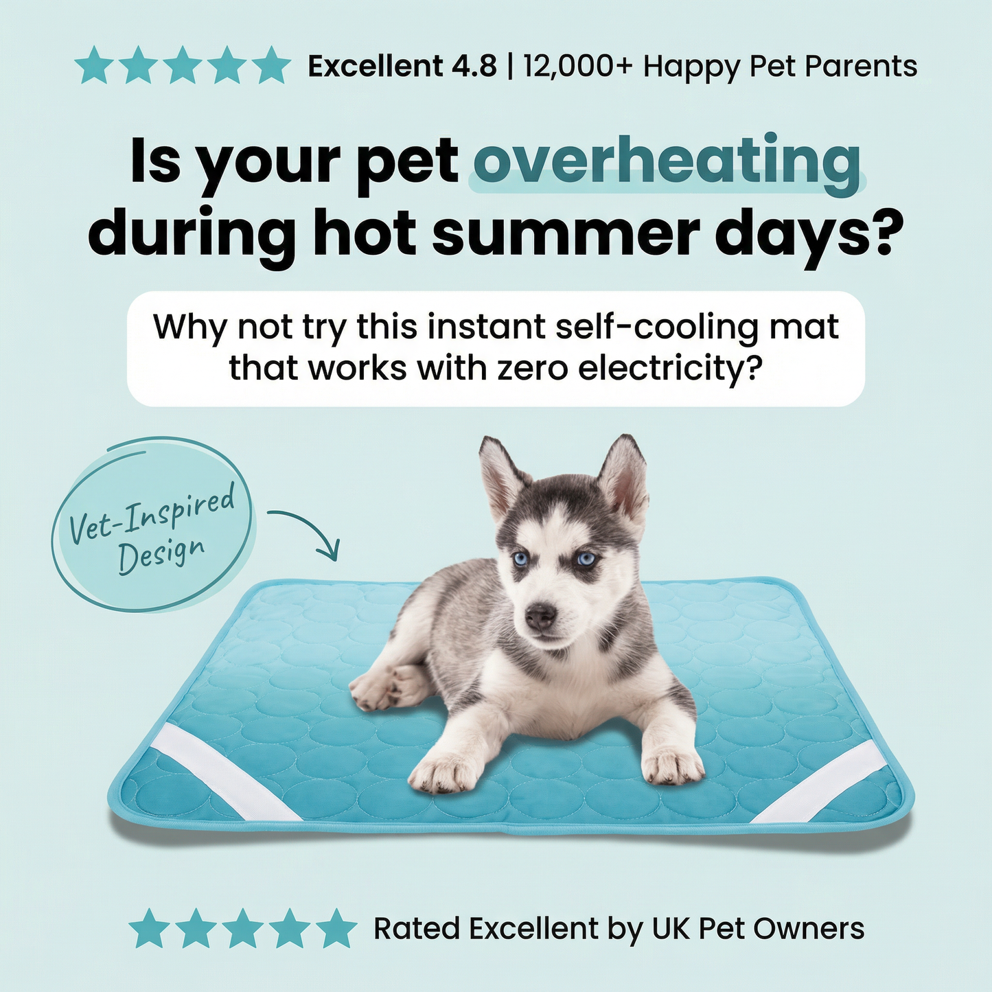 ChillPaws Self-Cooling Dog Mat - No Electricity Needed