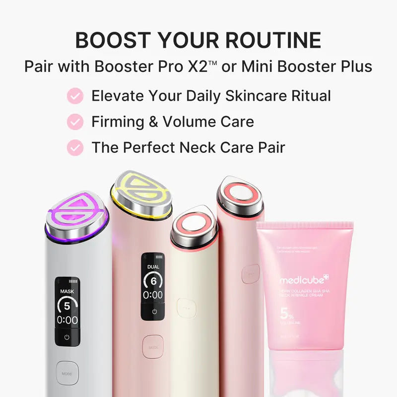 Revitalize Your Skin with Medicube's PDRN Collagen Gua Sha Neck Wrinkle Cream – Firming & Contouring Massage Cream with Built-In Gua Sha Massager for Youthful-Looking Skin