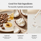 Kitsch Smoothing Air Dry Cream with Castor Oil - Vegan & Cruelty-Free Formula for Frizz-Free Styling - 5 Fl Oz / 148 Ml