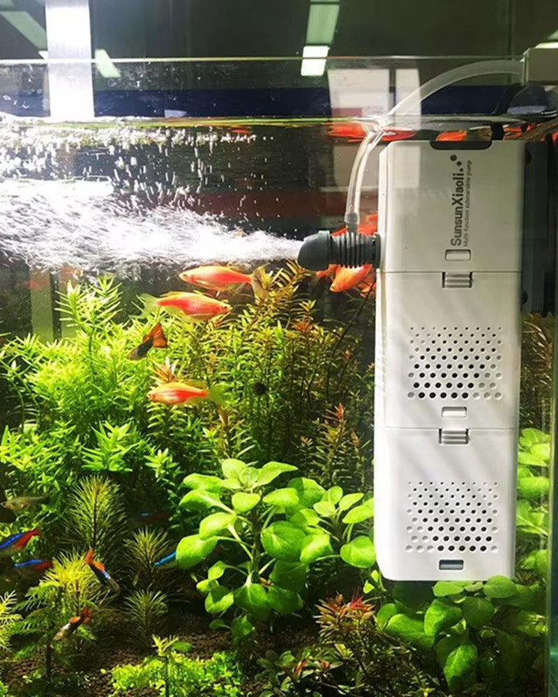 SUNSUN 3-in-1 Mini Aquarium Filter & Oxygen Purifier - Perfect for Fish Tanks!
