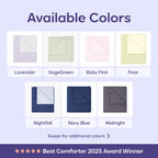 Mellow Sleep Cloudcool Cooling Comforter - Lightweight, Breathable, Dual-Sided Silk & Soft Knit for Instant Cool Relief