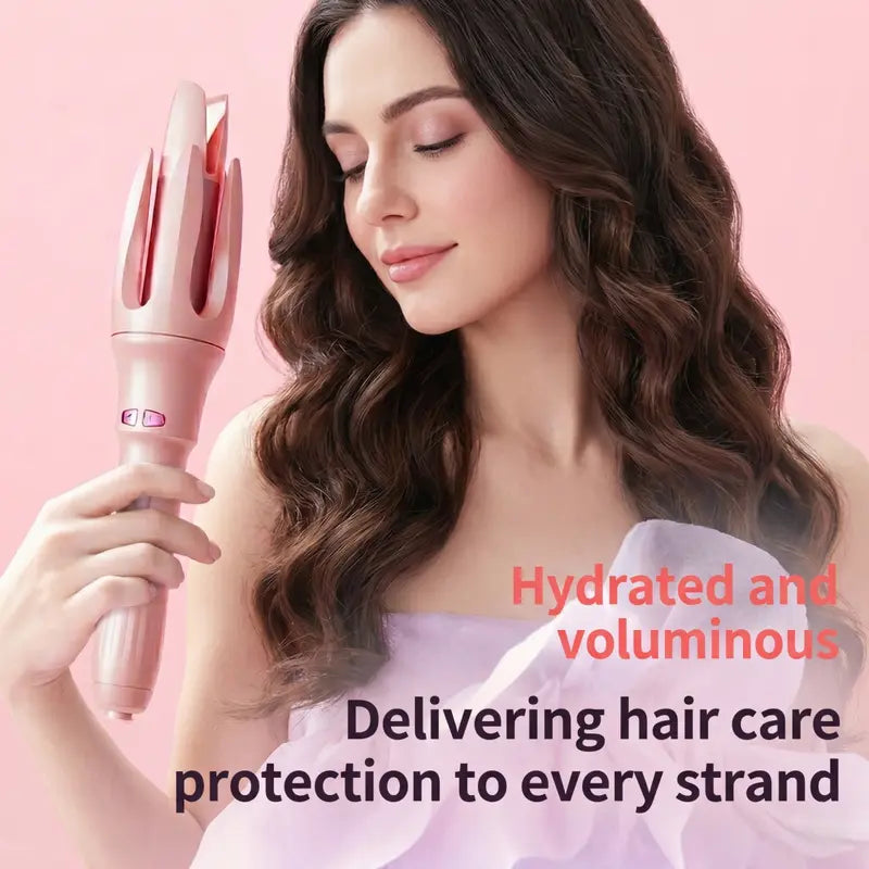Revolutionary Automatic Hair Curler - 1.25" Styling Tool for Effortless Curls & Waves, Safe Anti-Scald Design, 4 Heat Settings, Quick Heating for Stunning Hairstyles