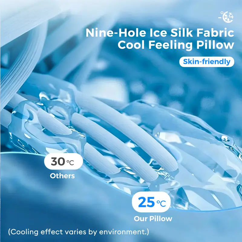 Vipfree Pro 2.0 Cooling Memory Neck Pillow, Adjustable Ergonomic Memory Foam Neck Pillows, Cervical Support