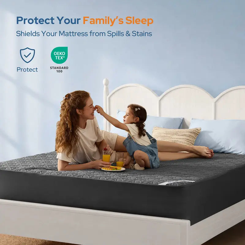 Transform Your Sleep with the BEDLORE Big Copper Coin Pattern Waterproof Mattress Protector – Soft, Dirt-Proof Fabric & Deep Pocket Fit for Ultimate Comfort!